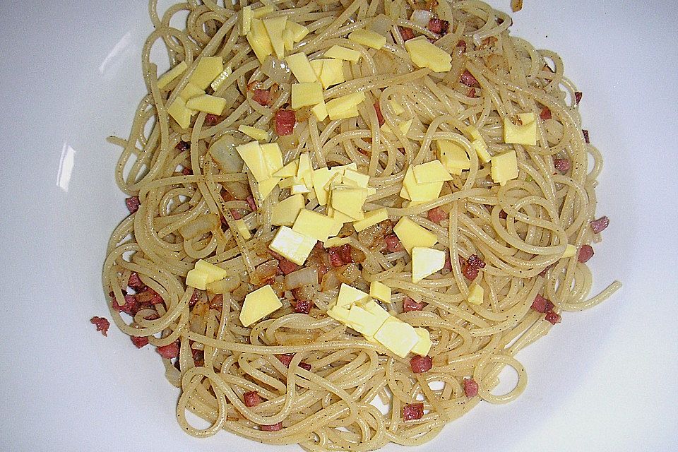 SABO - Spaghetti mit Schinken und Zwiebeln