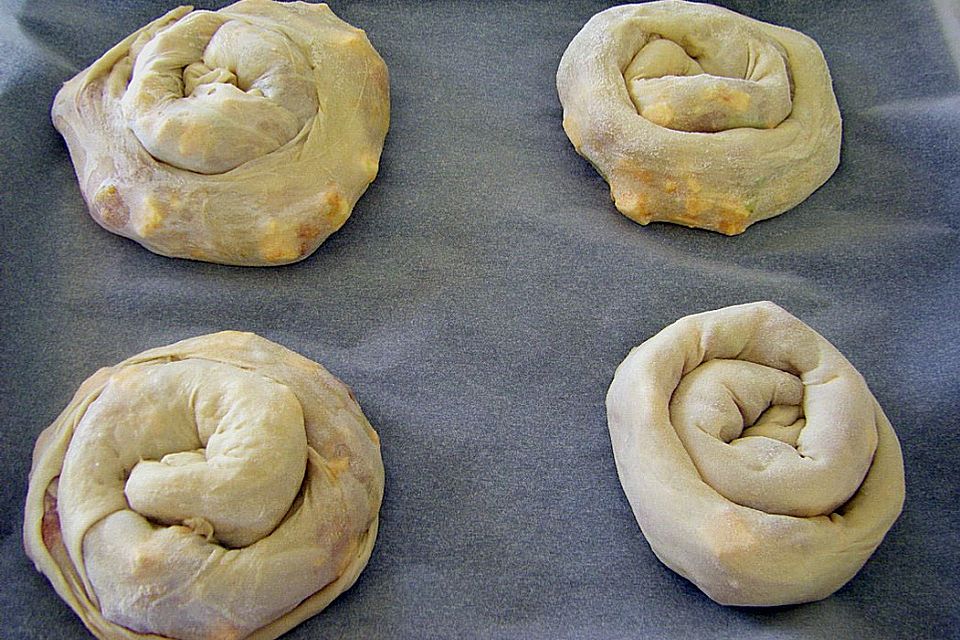 Hähnchen-Frühlingszwiebel-Feta-Strudel Hähnchen-Frühlingszwiebel-Feta-Strudel