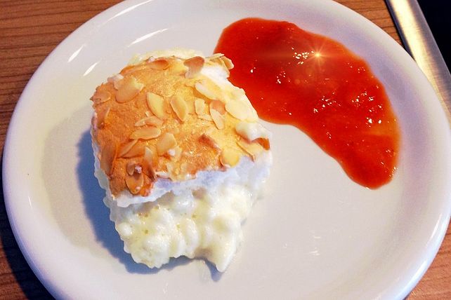 Überbackener Milchreis mit Mandelbaiserhaube von Stift1| Chefkoch