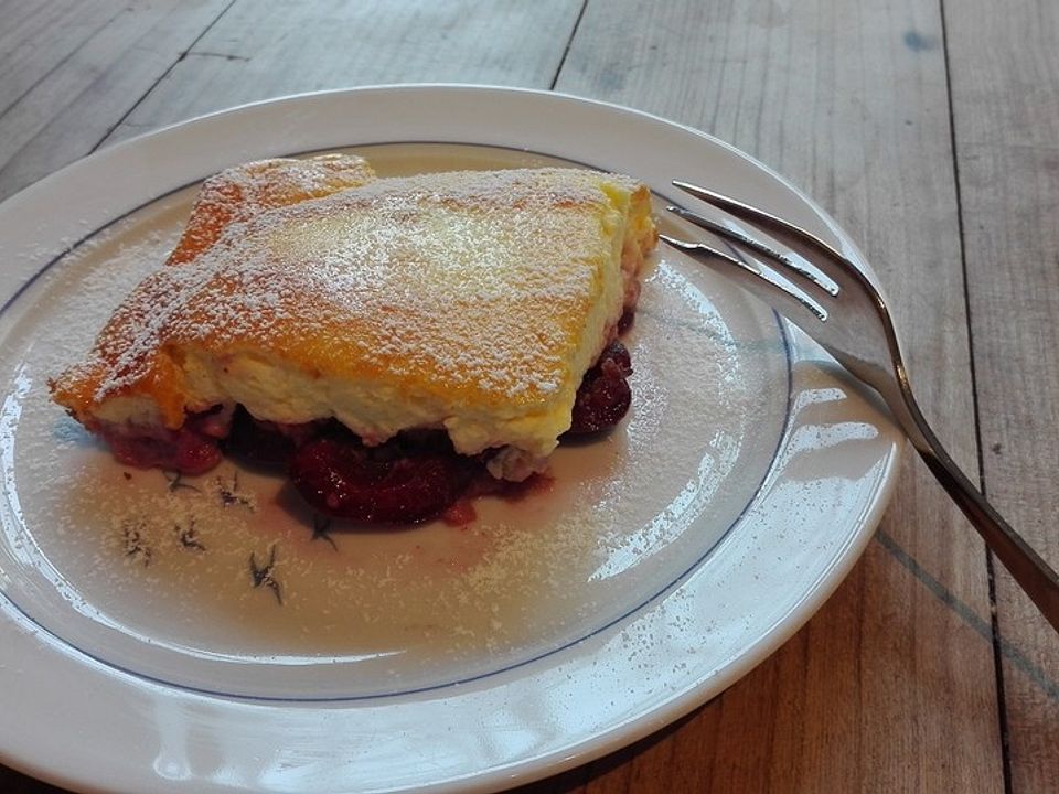 Quarkkuchen Mit Kirschen