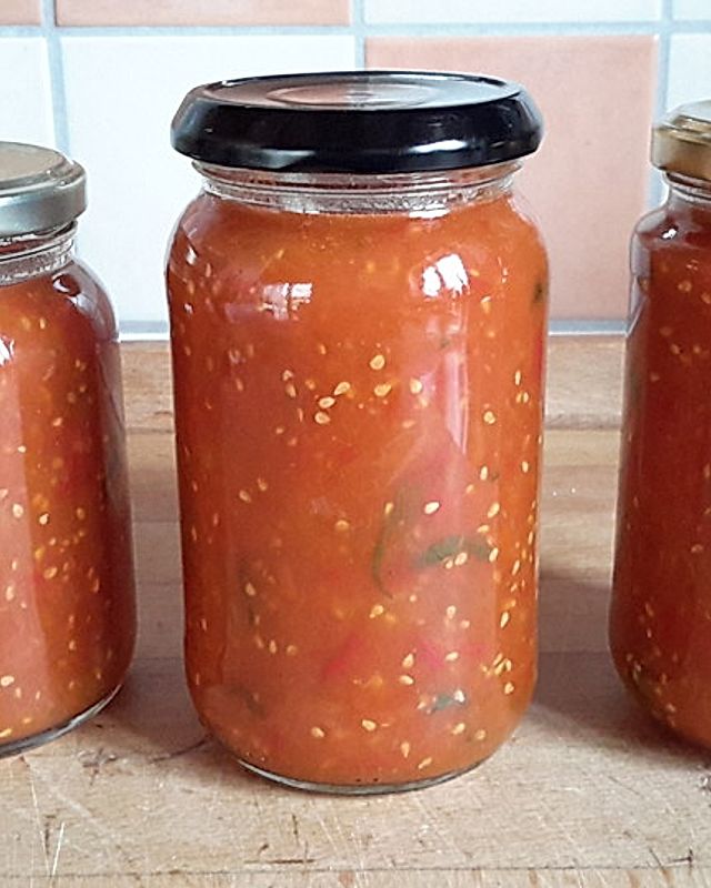 Pikant - scharfe Tomatenmarmelade