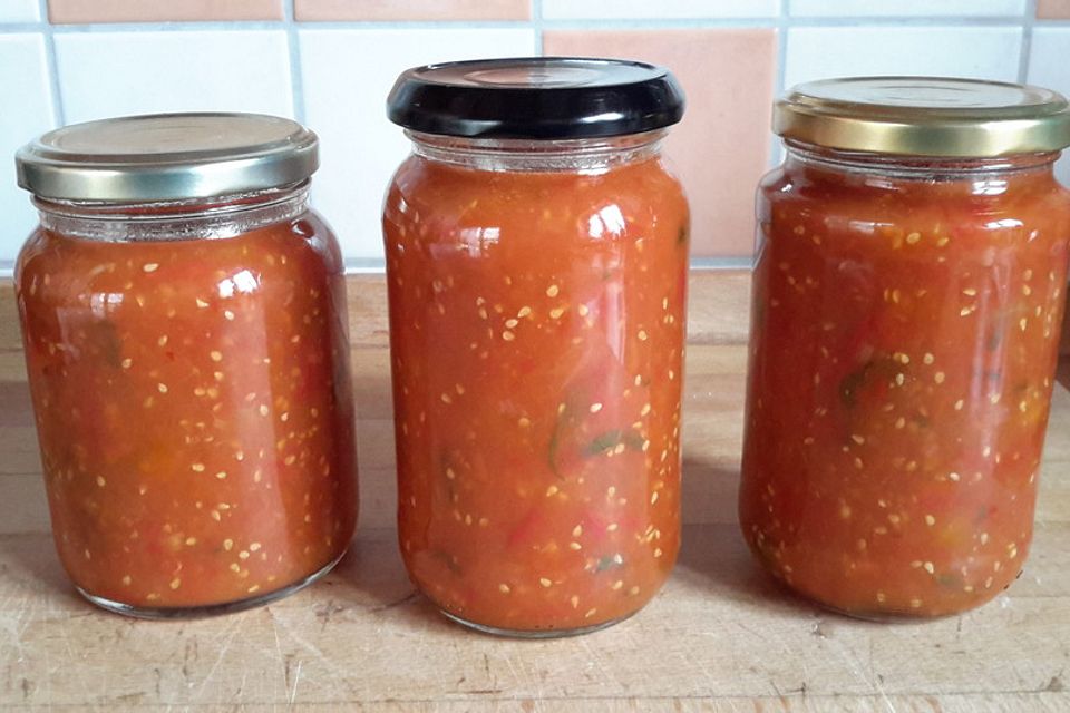 Pikant - scharfe Tomatenmarmelade