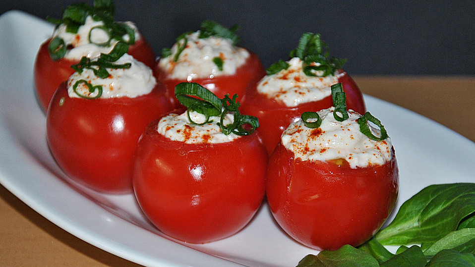 Gefullte Tomaten Mit Schafskase