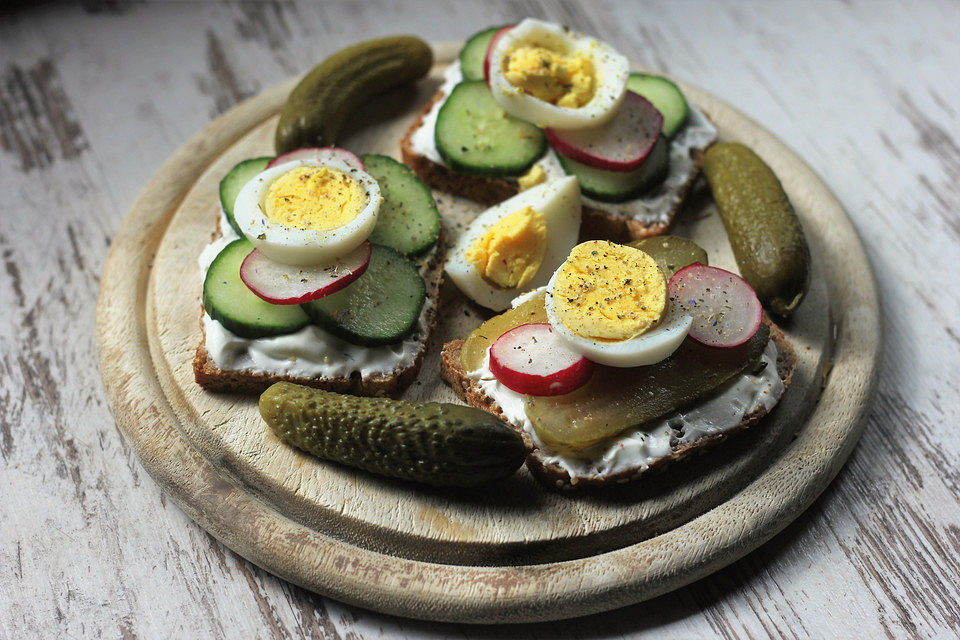 Gurken - Ei - Brot