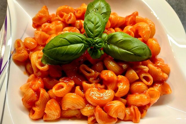 Nudeln in Tomatensoße| Chefkoch