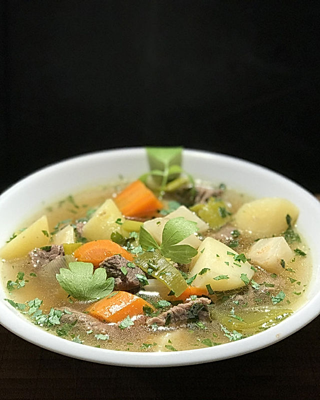 Kartoffel - Rindfleisch - Suppe