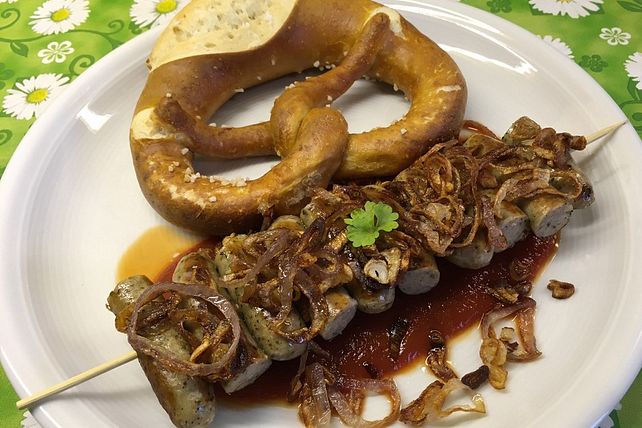 Nürnberger Bratwurst nach Schaschlikart von Gerdler| Chefkoch