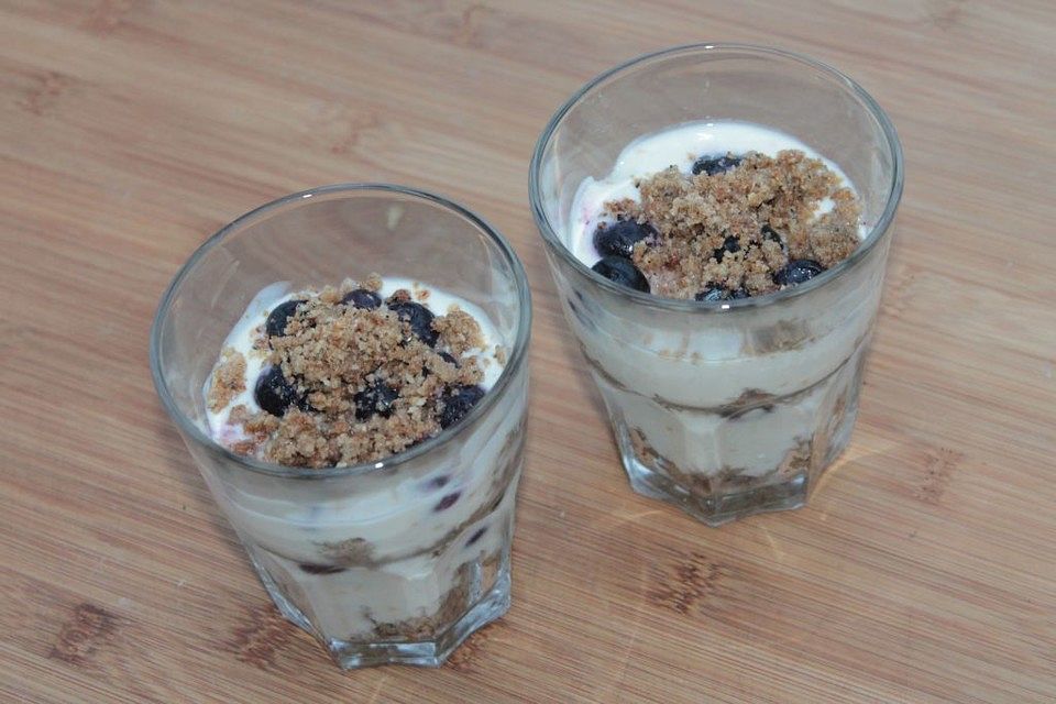 Heidelbeer - Joghurt - Crumble