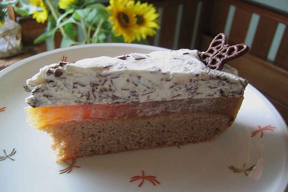 Nektarinen - Stracciatella - Torte