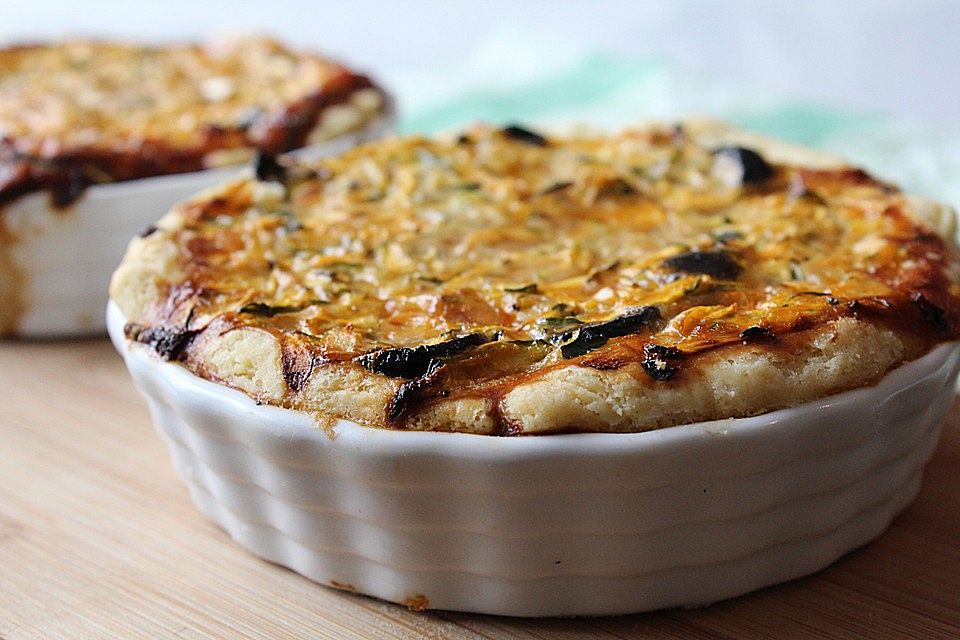 Zucchiniquiché mit Kräutern