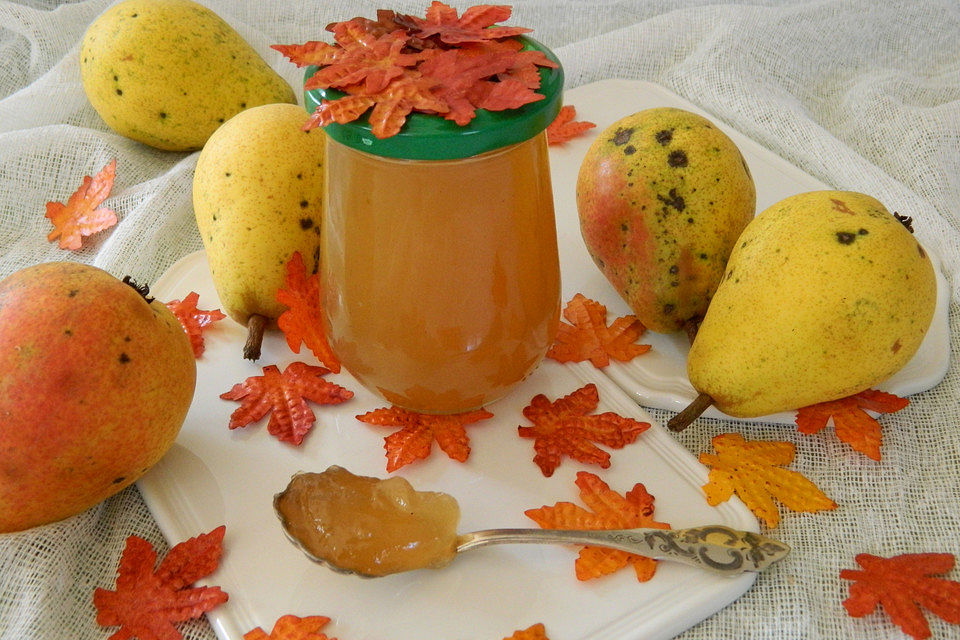 Birnenkonfitüre mit Ingwer