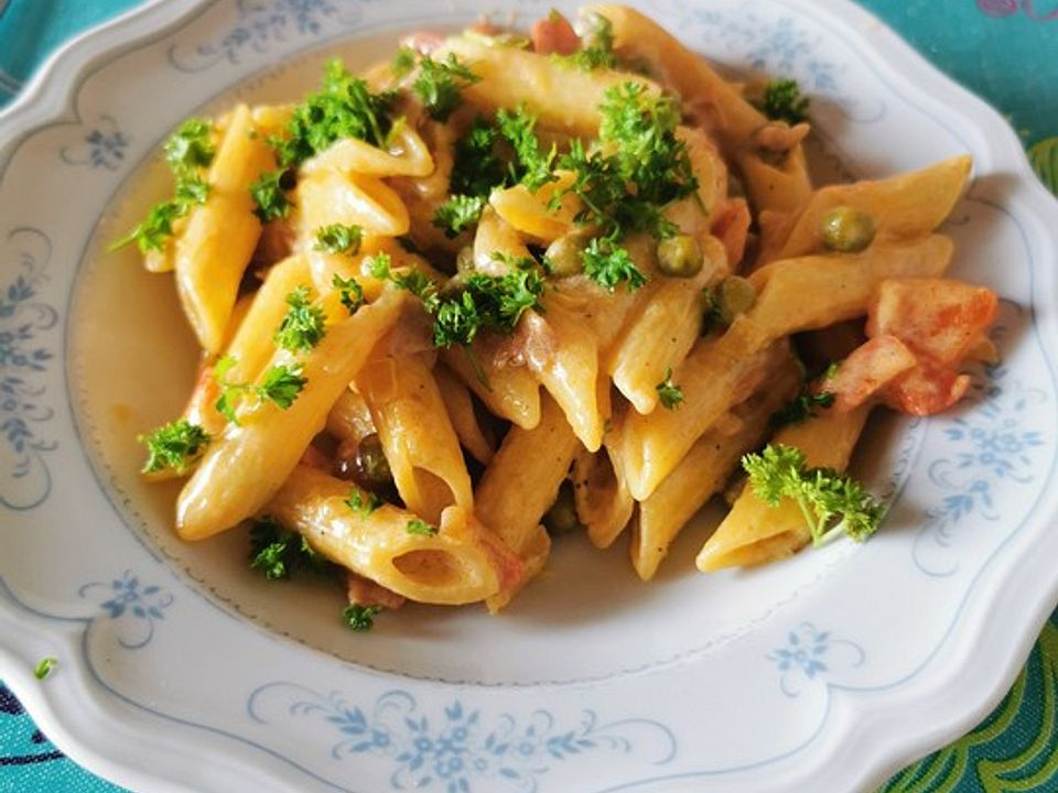 Paprika - Schinken - Rahmnudeln| Chefkoch