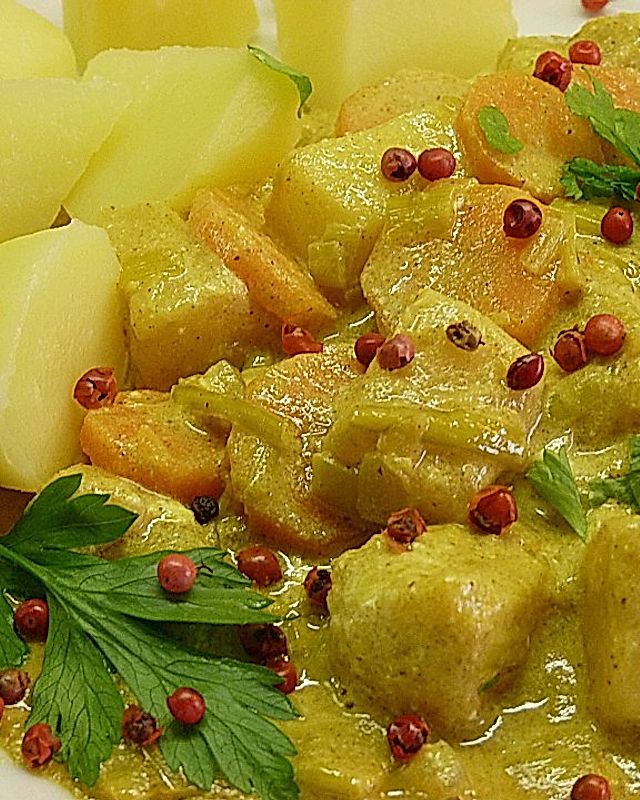Roros fruchtiges Möhren - Lauch - Gemüse mit Curry und Schmand