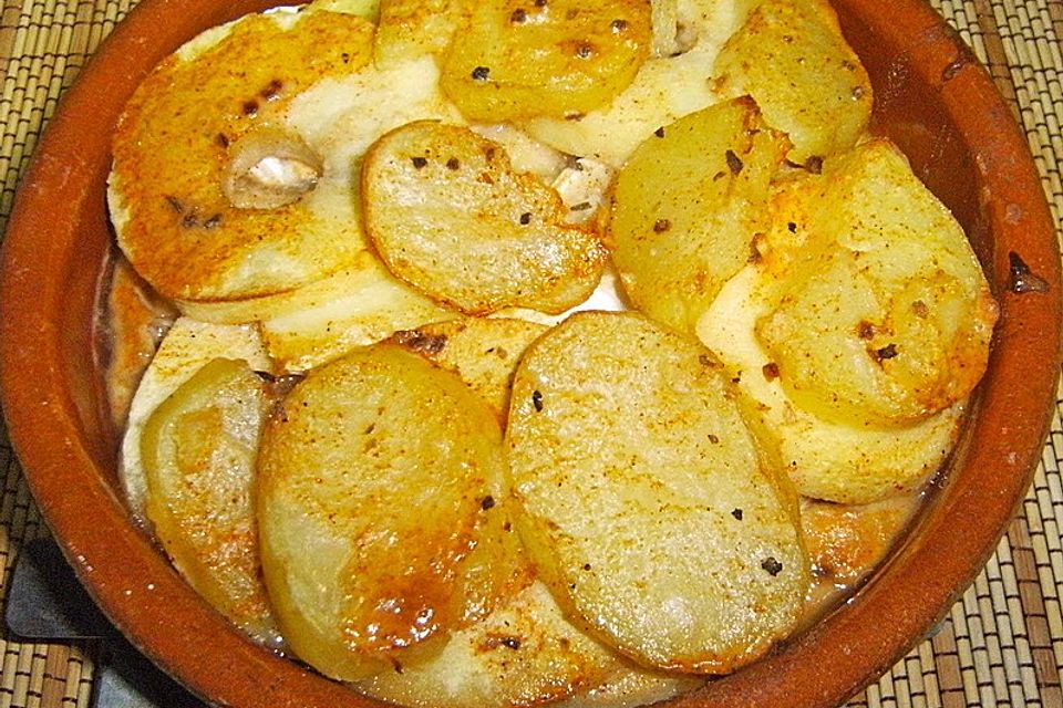 Kartoffel-Apfel-Auflauf mit Camembert