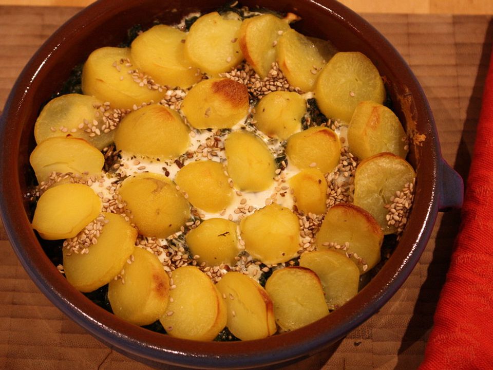 Kartoffeltorte mit Spinat - Kochen Gut | kochengut.de