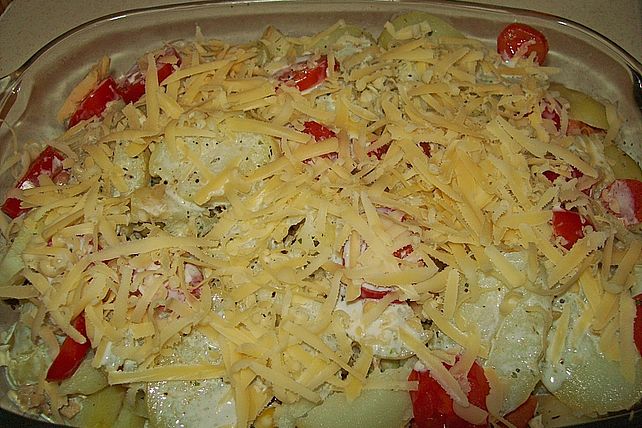 Soja - Kartoffel Auflauf mit Gemüse von Yasashii| Chefkoch