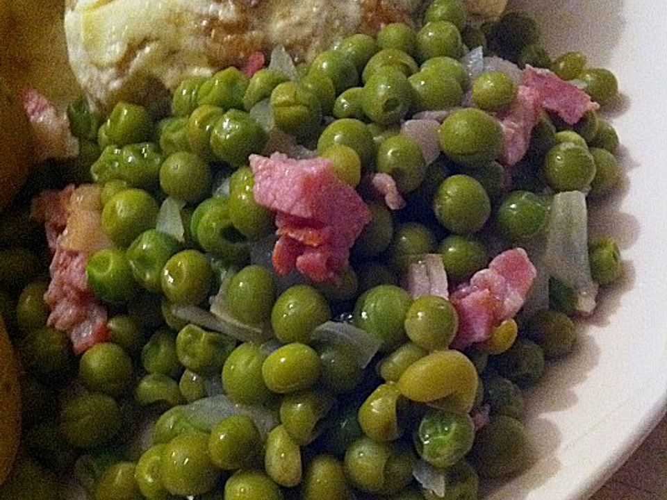 Erbsen mit Speckwürfeln von handsabumsadaisy| Chefkoch