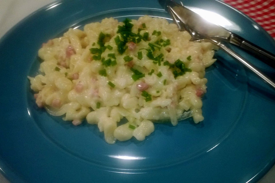 Käsespätzle mit Speck Käsespätzle mit Speck