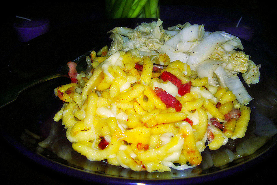 Käsespätzle mit Speck Käsespätzle mit Speck