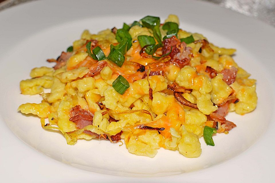 Käsespätzle mit Speck Käsespätzle mit Speck