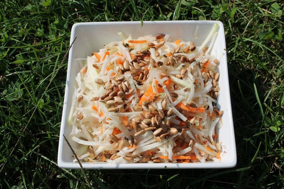 Möhren - Kohlrabi Salat