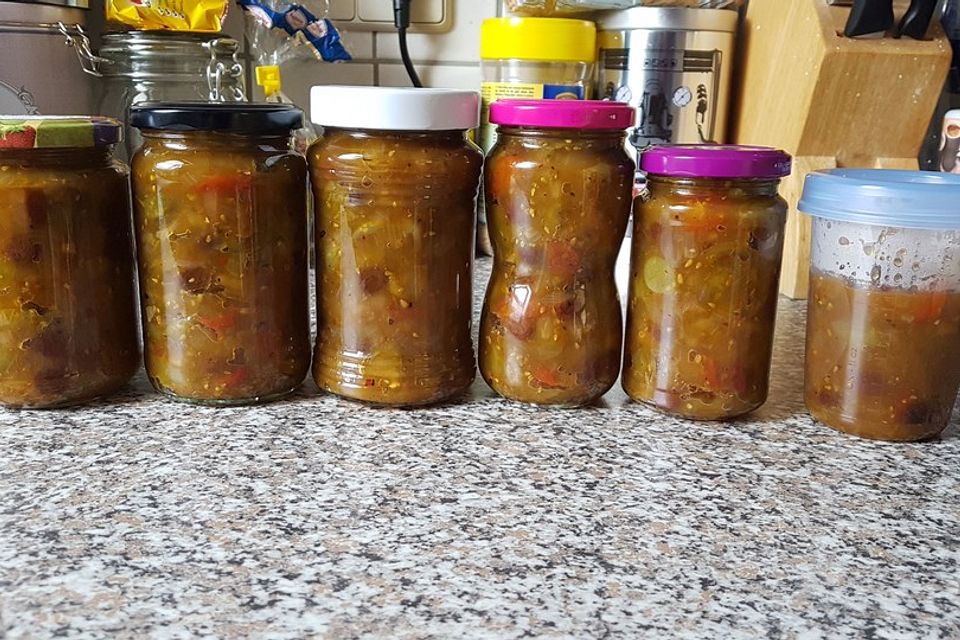 Chutney mit grünen Tomaten von Rosinenkind