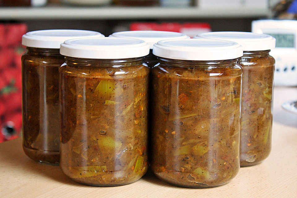 Chutney mit grünen Tomaten von Rosinenkind