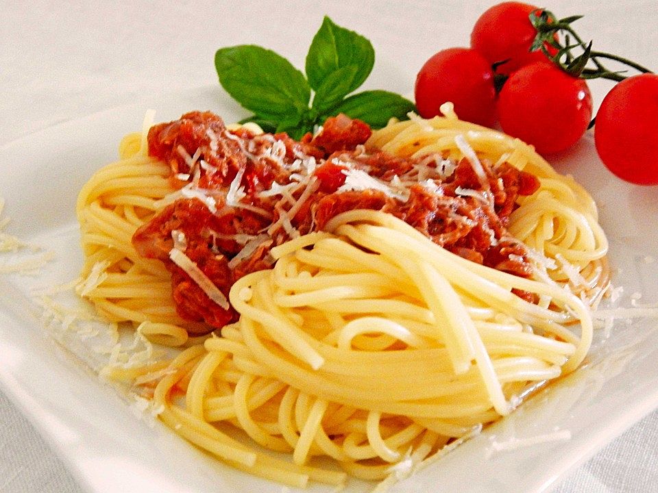 Spaghetti mit Thunfisch von Fischgräte| Chefkoch