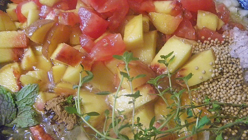 Pfirsich - Tomaten - Chutney von Merceile