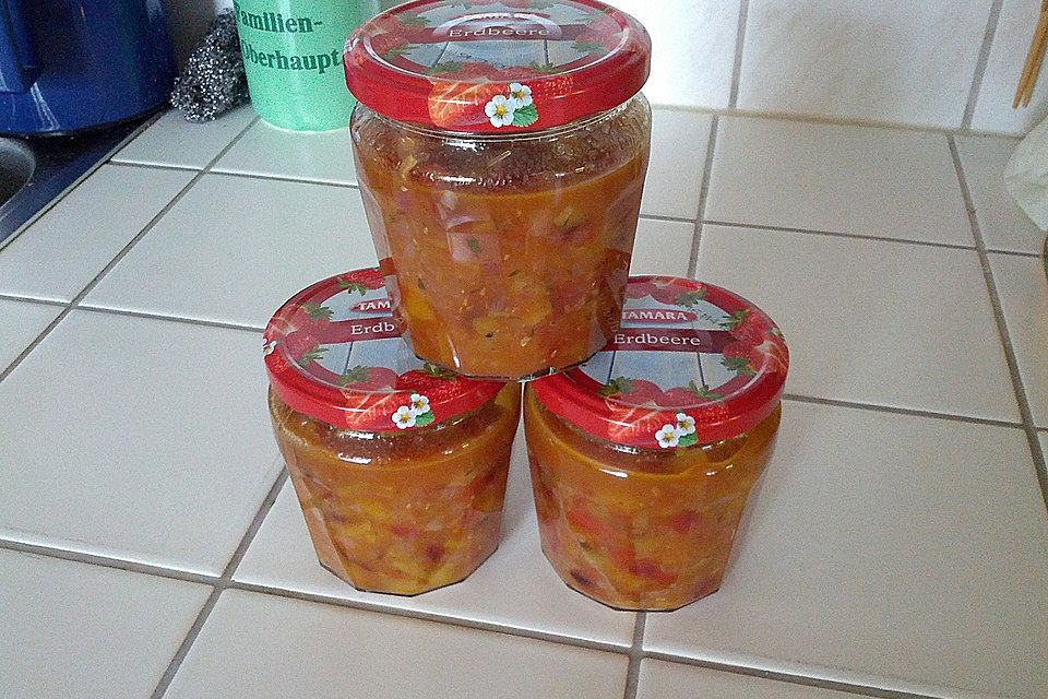 Pfirsich - Tomaten - Chutney