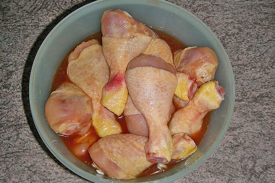 Marinade für Hähnchenkeulen zum Grillen