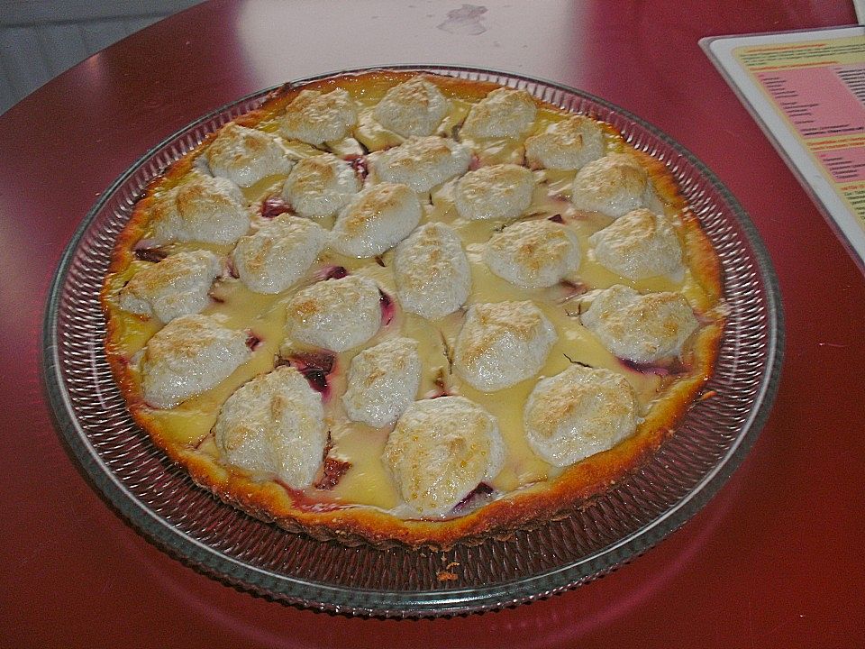 Pflaumenkuchen mit Schmandguss und Kokosbaiser von zuckerschnecke008 ...