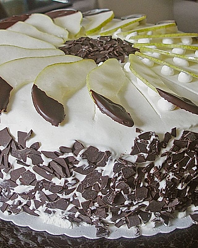 Birne - Schokoladen Torte