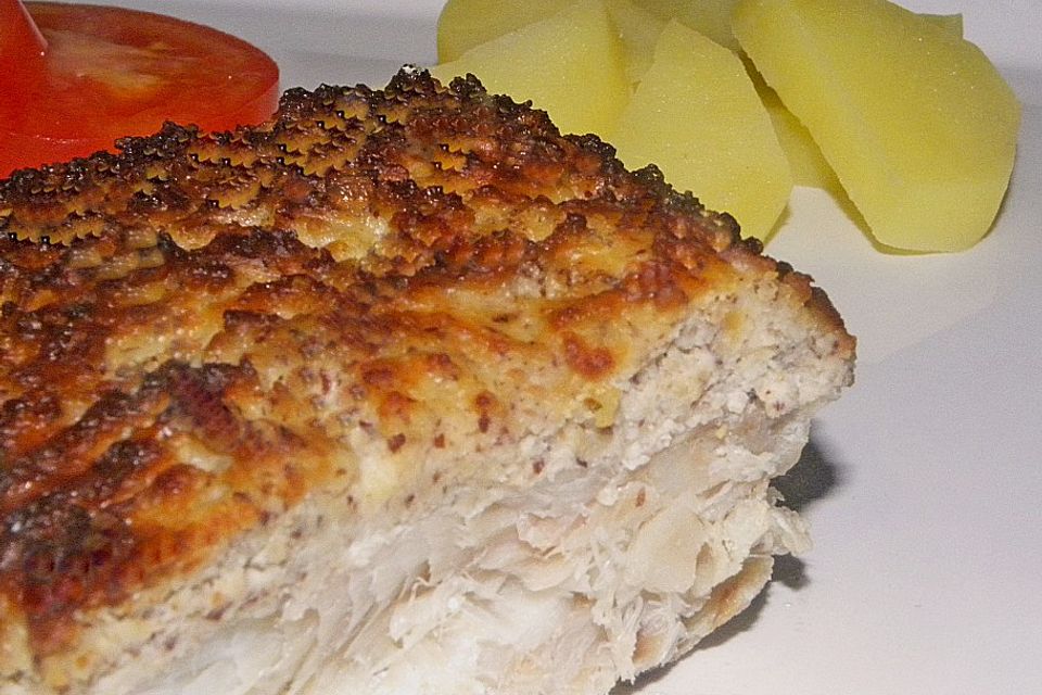 Fischfilet mit Nuss-Käse Kruste