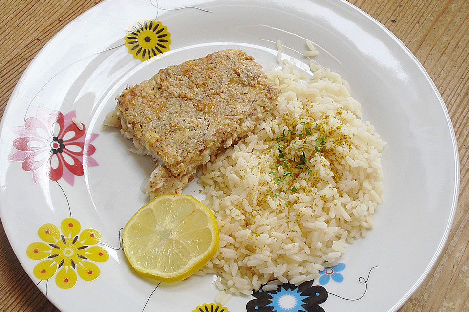 Fischfilet mit Nuss-Käse Kruste