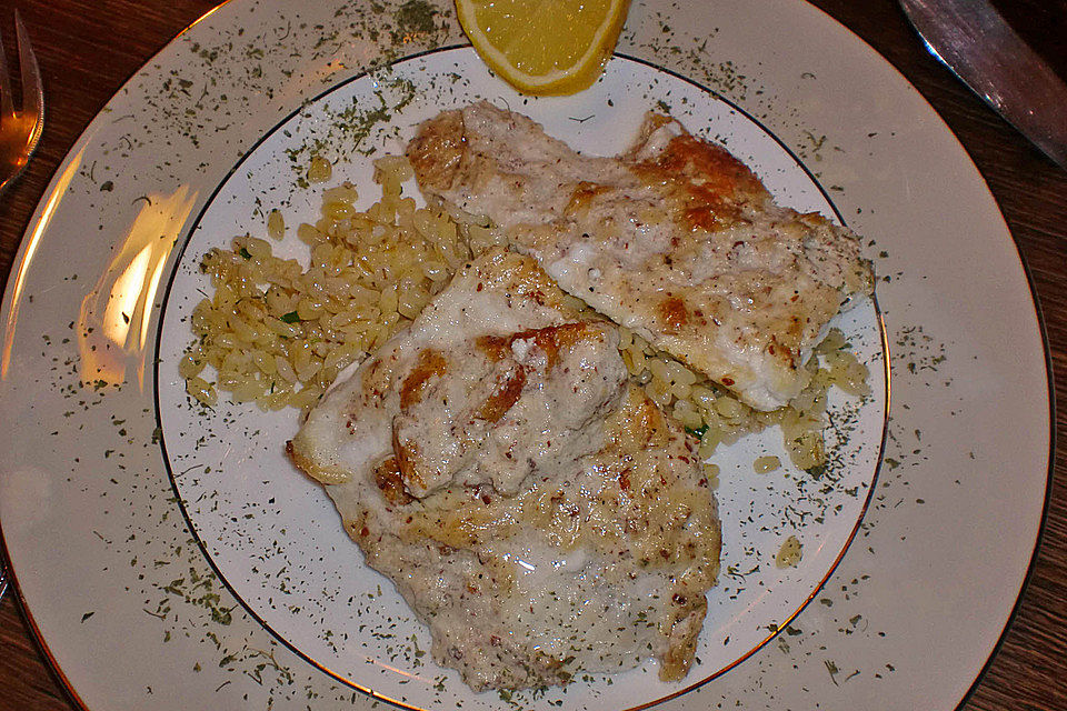 Fischfilet mit Nuss-Käse Kruste