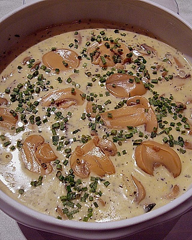 Knoblauch - Champignon Cremesuppe