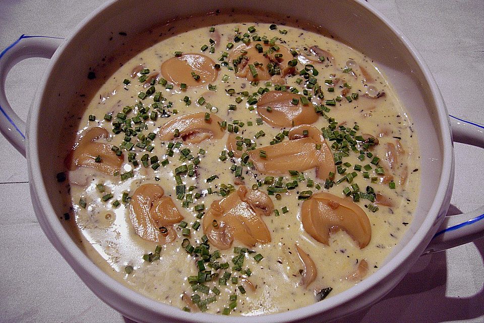 Knoblauch - Champignon Cremesuppe