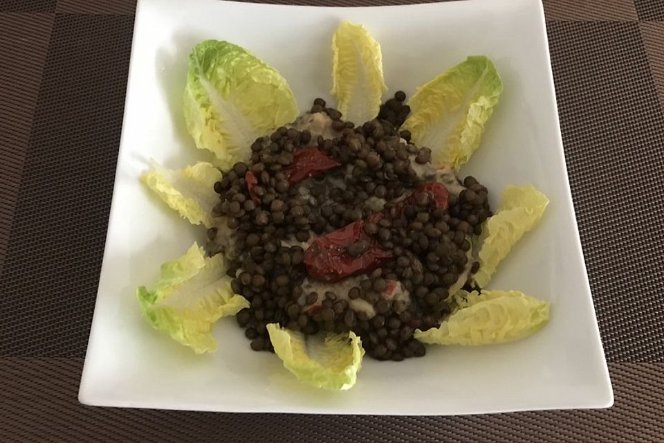 Pikanter Kartoffel - Linsen - Salat