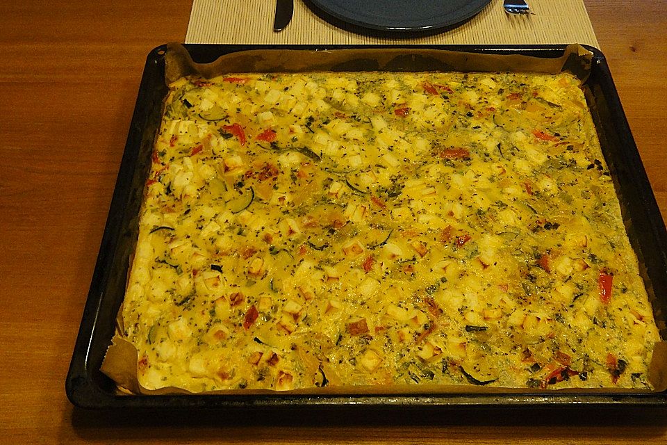 Gemüse - Feta - Kuchen