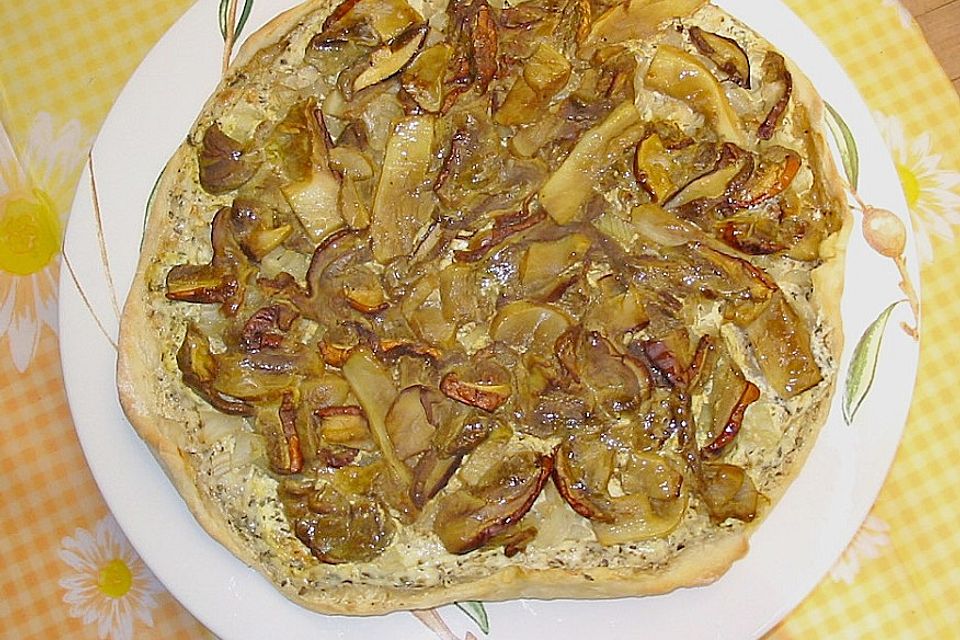 Steinpilzflammekuchen