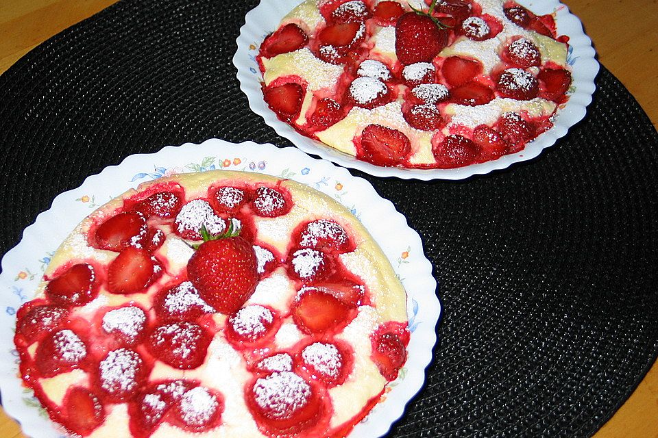 Quarkgratin mit Erdbeeren