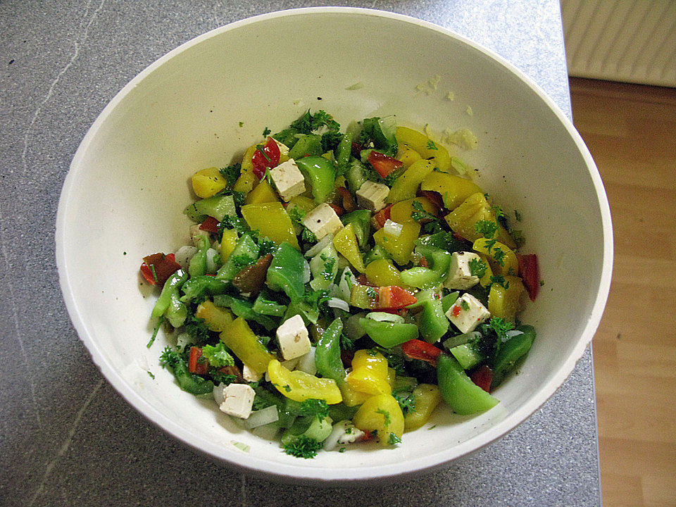 Käse - Paprika Salat von -Silbermond-| Chefkoch