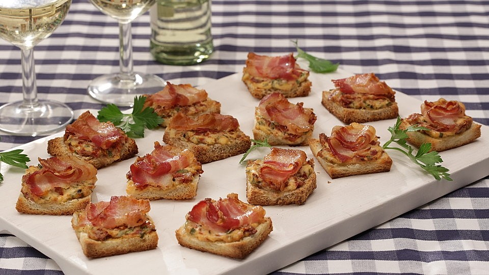 Bacon-Tomaten-Frischkäsehäppchen