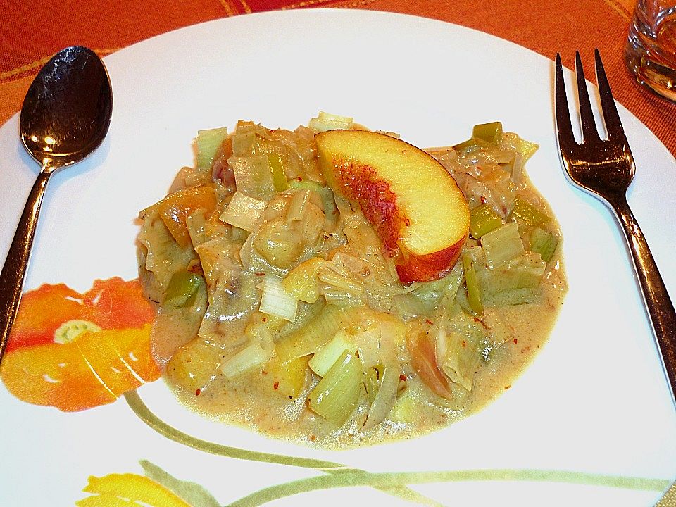 Nektarinen - Lauch - Gemüse in Kokosmilch von Cha-Cha| Chefkoch
