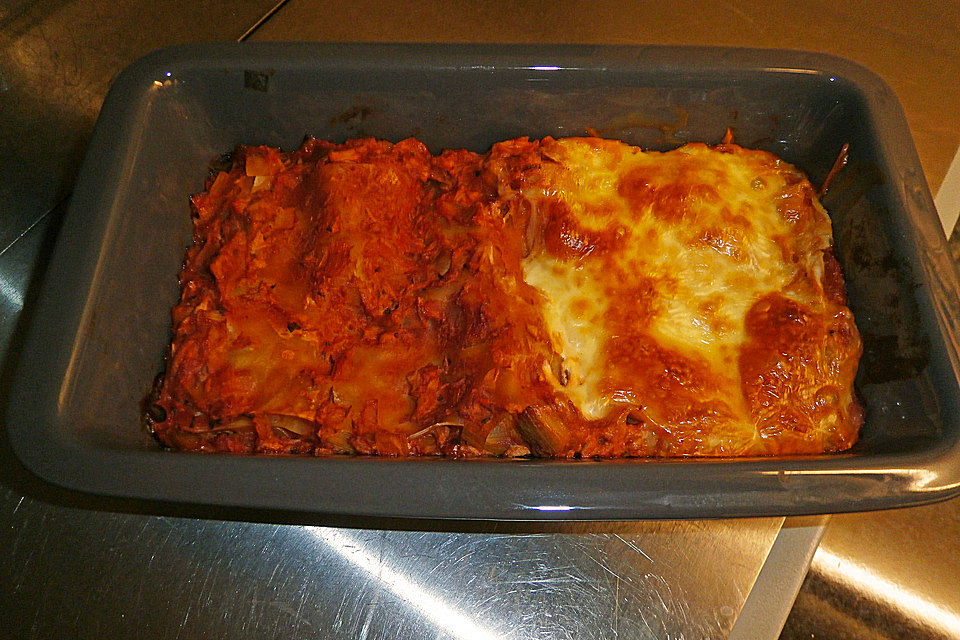 Thunfisch - Lauch - Lasagne