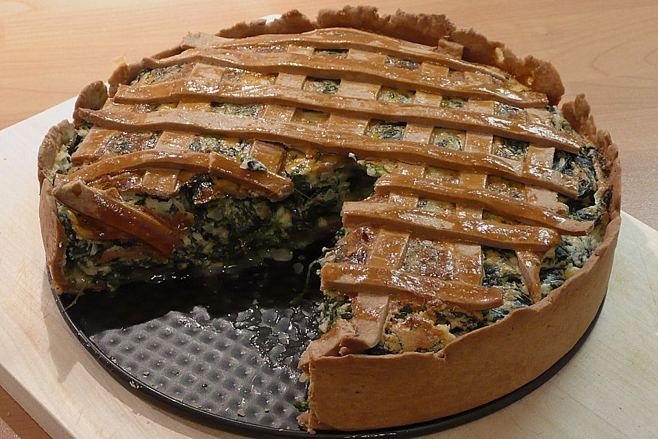 Spinat - Knoblauch Torte