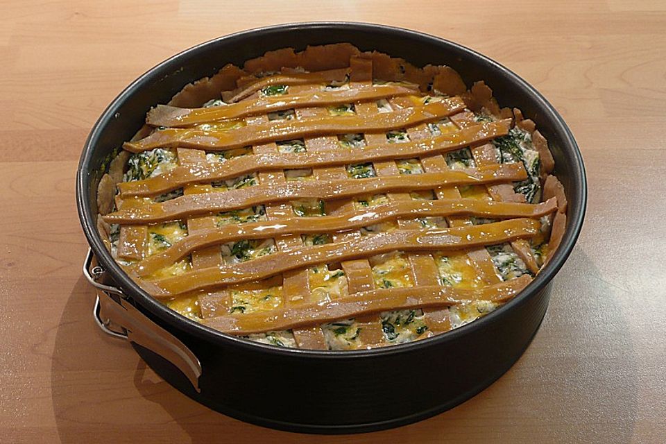 Spinat - Knoblauch Torte