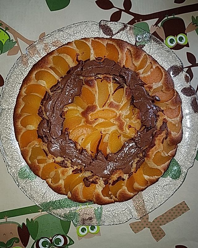 Pfirsich - Nougat Kuchen