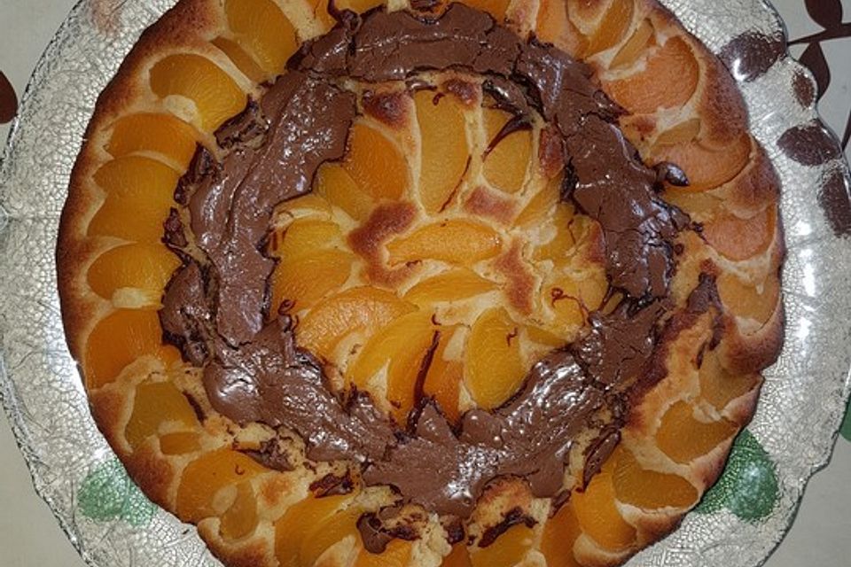 Pfirsich - Nougat Kuchen